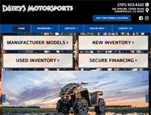 Tablet Screenshot of dazeysmotorsports.com